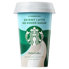 Starbucks Skinny Latte No Added Sugar Iced Coffee 220ml