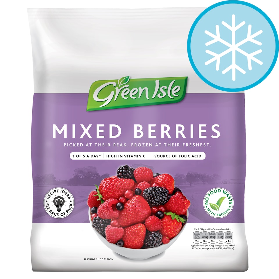 Green Isle Mixed Berries 375G