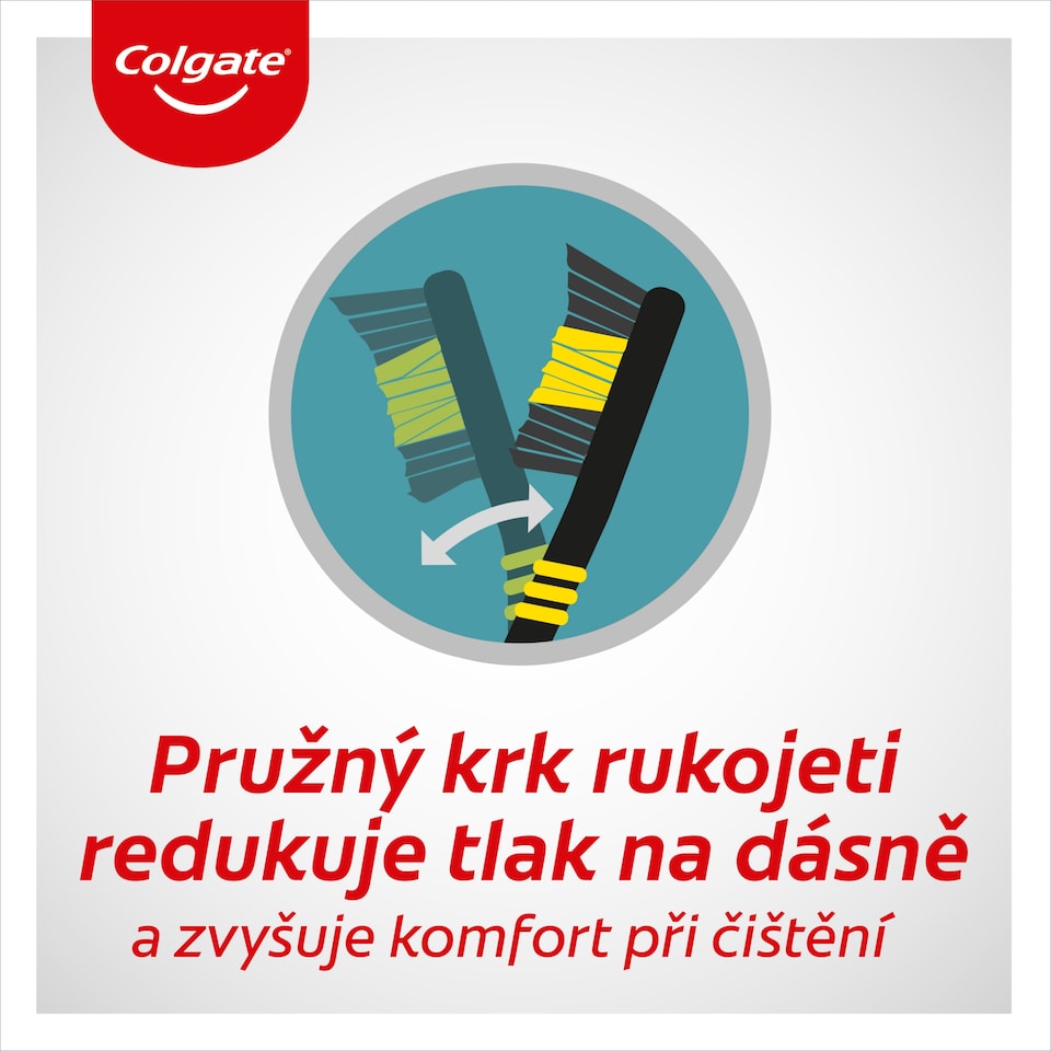 image 1 of Colgate Zig Zag Charcoal Toothbrush Medium 3pcs