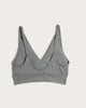 image 5 of F&F 2-Pack Seamfree Ribbed Triangle Crop Tops in Multi