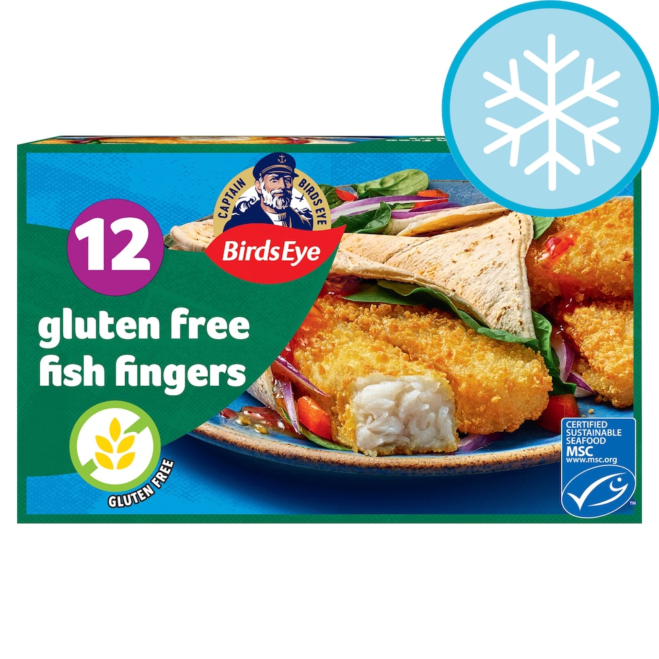 Birds Eye 12 Gluten Free Breaded Fish Fingers 360g