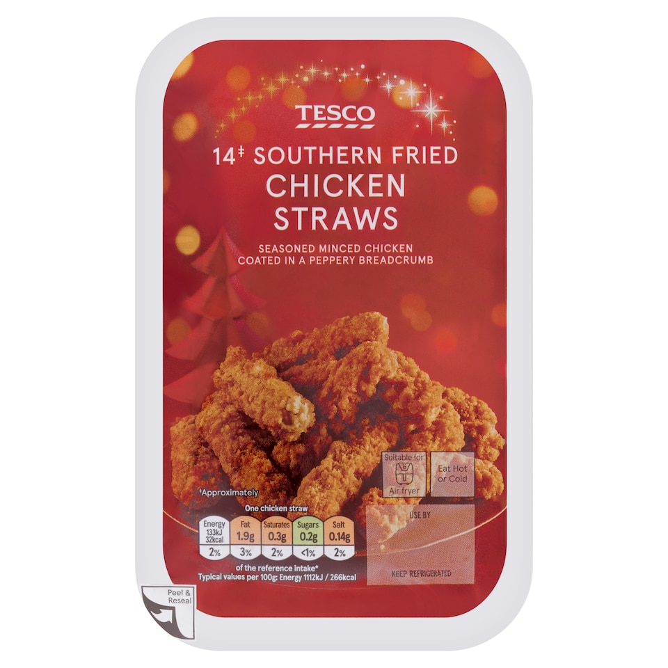 Tesco 14 Southern Fried Chicken Straws 161g
