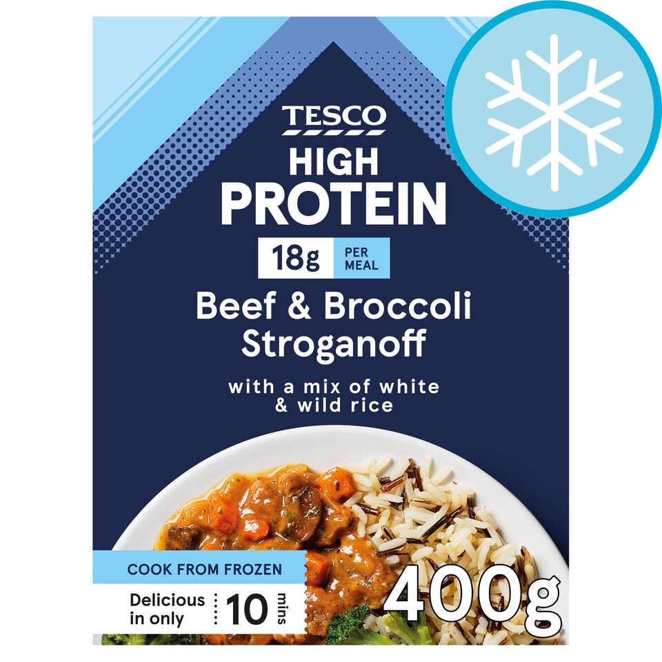 Tesco High Protein Beef & Broccoli Stroganoff 400g