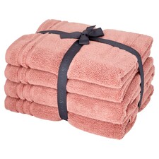 Fox & Ivy 4Pce Hygro Tencel Towel Bale Dusky Pink