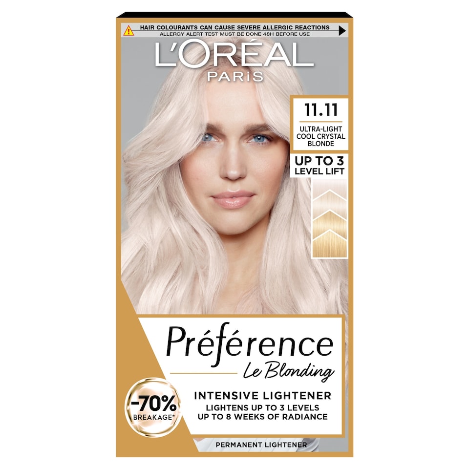 image 1 of L'Oreal Paris Preference 11.11 Venice Ultra-Light Crystal Blonde Permanent Hair Dye
