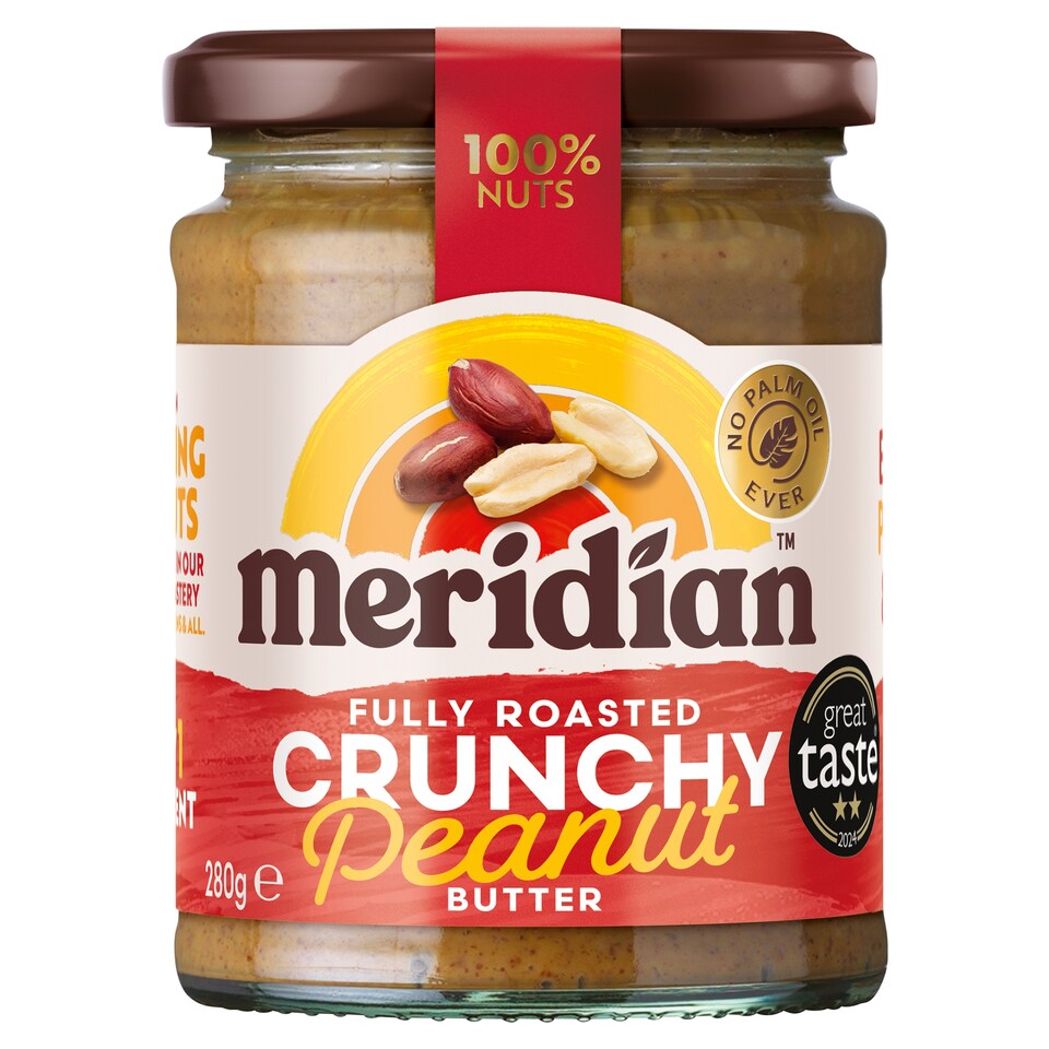 Meridian Peanut Butter Crunchy 100% Nuts 280G
