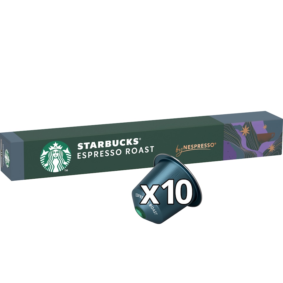image 1 of Starbucks by Nespresso Espresso Roast Coffee Pods x10 57g