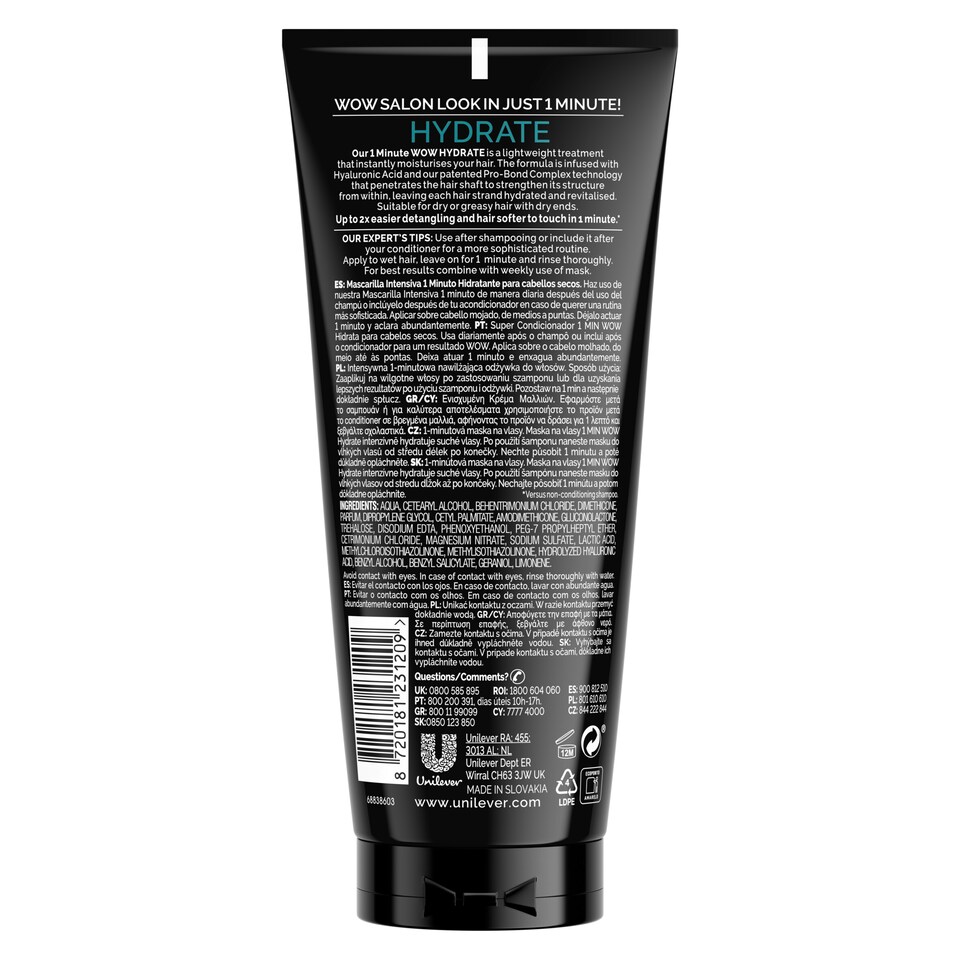 image 1 of Tresemme 1 Minute Wow Hydrate Intensive Treatment 170Ml