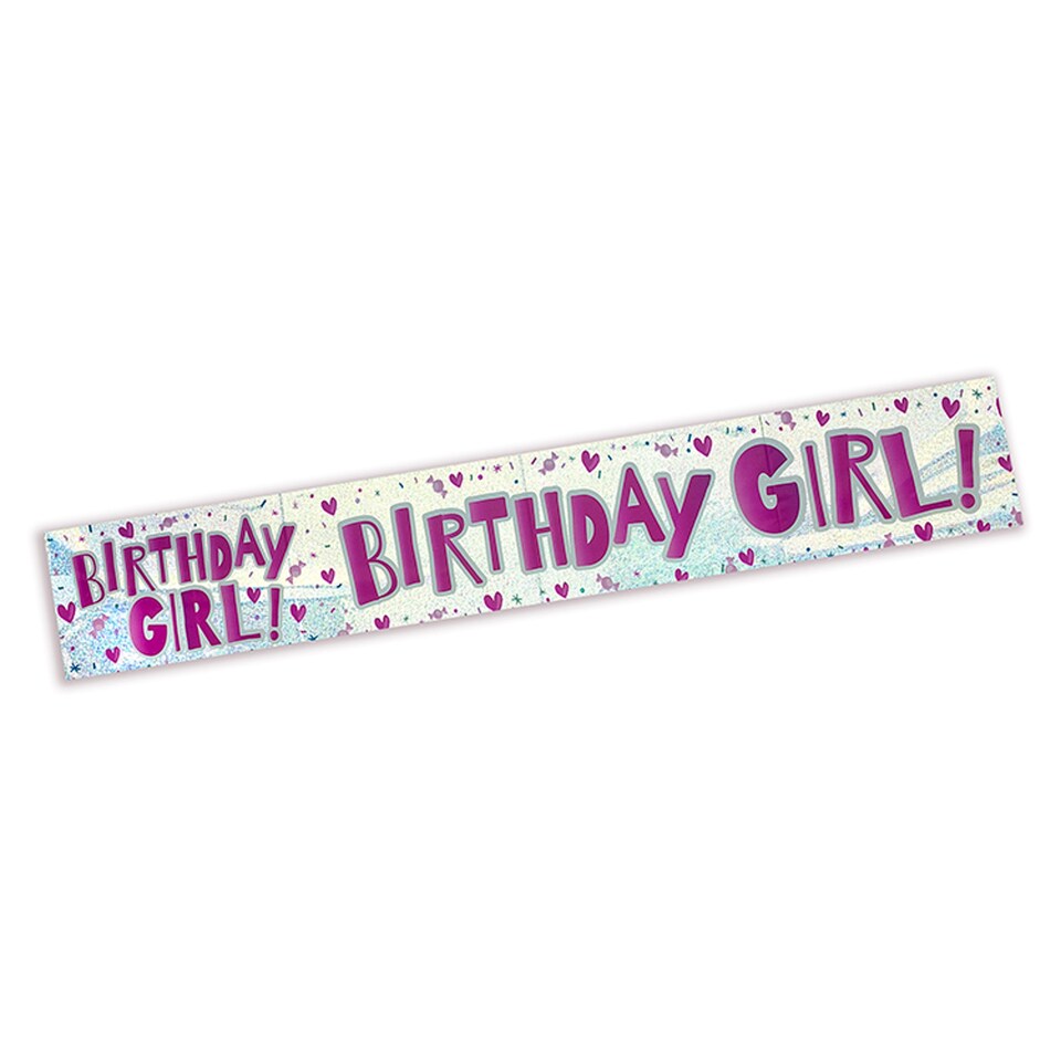 Tesco Birthday Girl Banner