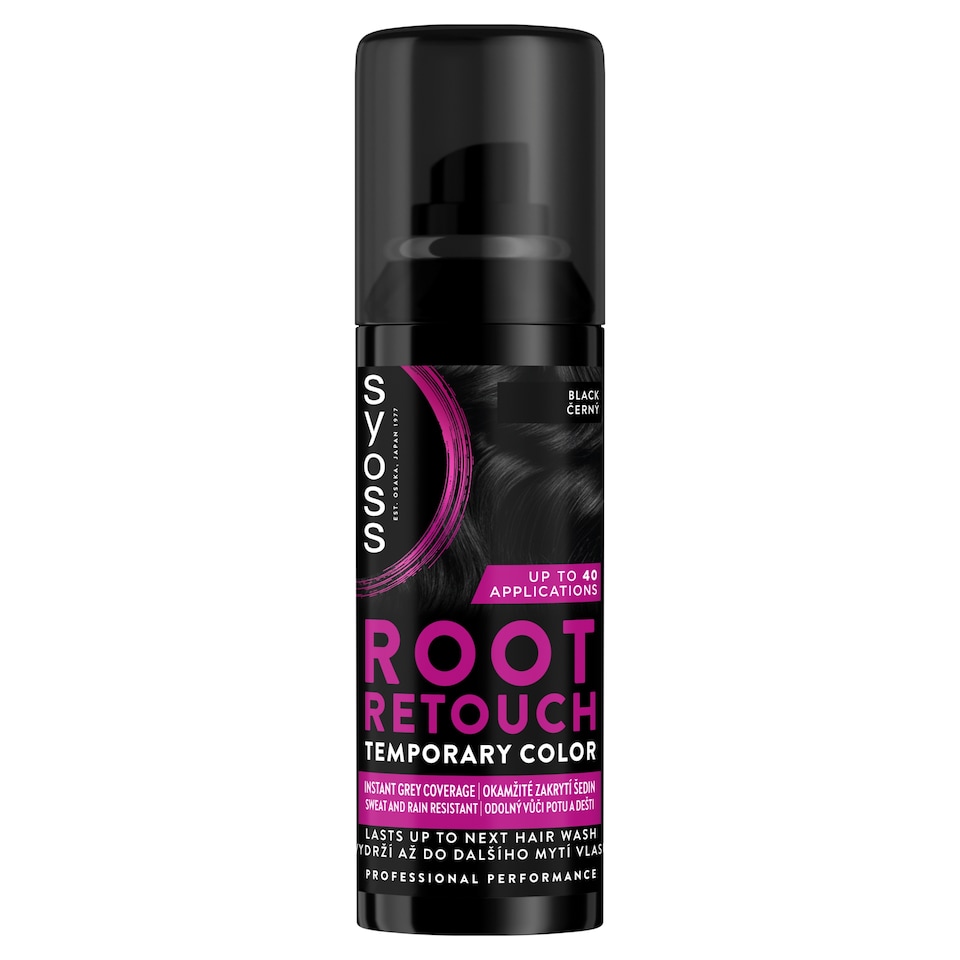 image 1 of Syoss Root Retouch Temporary Color Spray for Ingrown Hair Black 120 ml