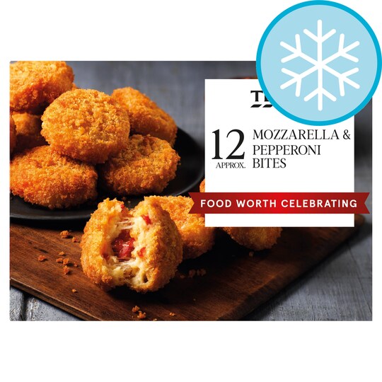 Tesco Mozzarella And Pepperoni Bites 264G Tesco Groceries