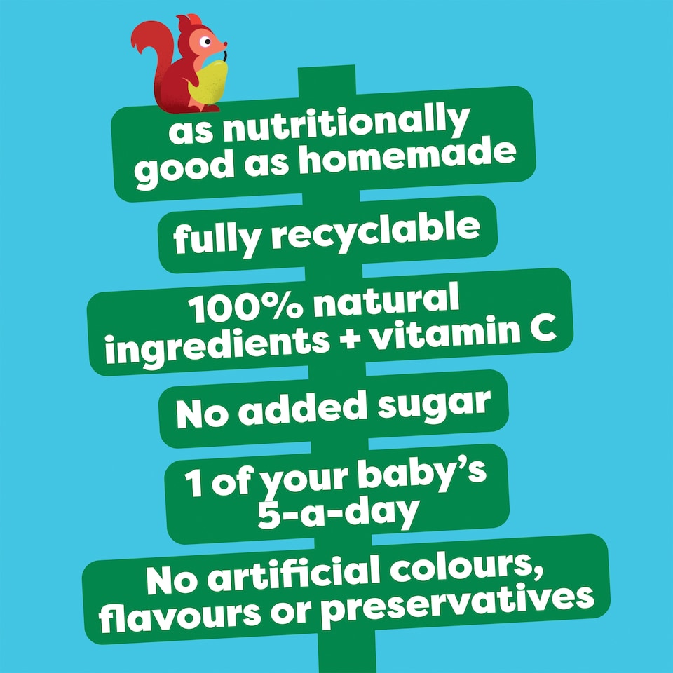 image 1 of Heinz Pear Baby Food Fruit Puree Pouch 100g
