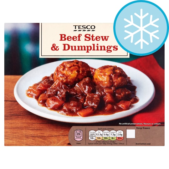 Tesco Beef Stew And Dumplings 400G Tesco Groceries