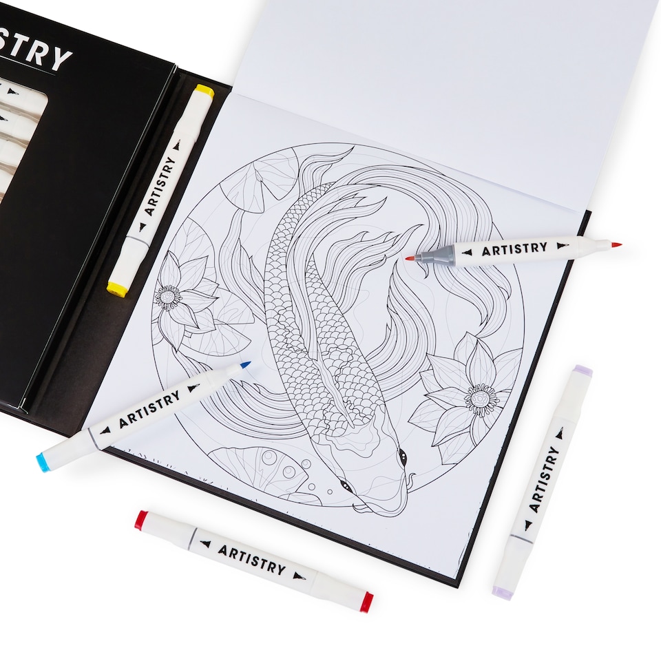 image 1 of Hunter Price Artistry Colouring Pens Set