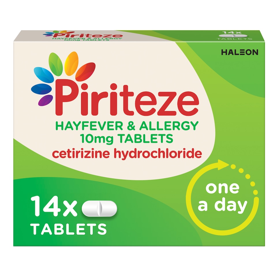 image 1 of Piriteze Hayfever & Allergy Relief Tablets 14s