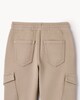 image 4 of F&F Boys Cotton Rich Cargo Joggers in Stone