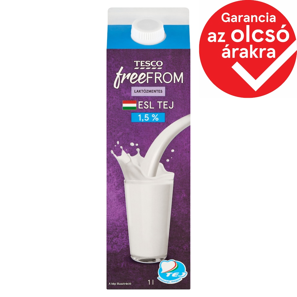 Tesco Free From ESL zsírszegény laktózmentes tej 1,5% 1 l