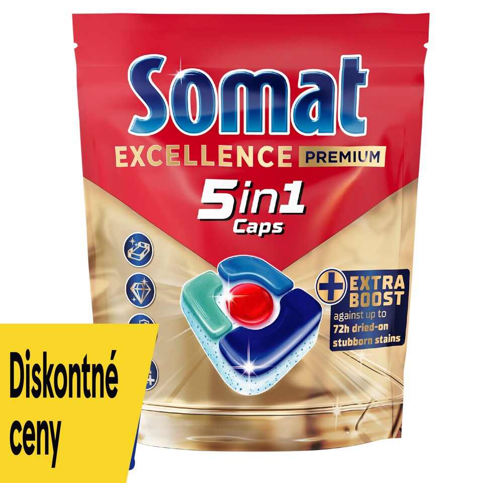 Somat Excellence Premium 5in1 kapsuly do umývačky riadu 80 ks 1488 g