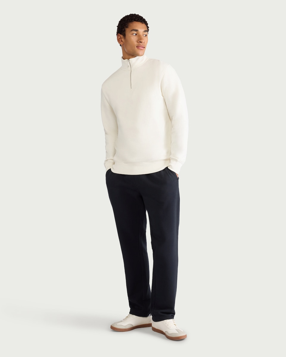 image 1 of F&F Active EVERYHOUR Cotton Rich Open Hem Joggers in Navy