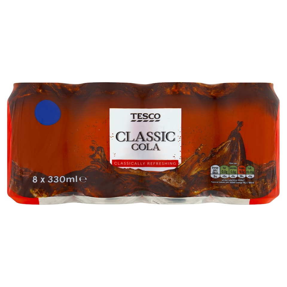 Tesco Classic Cola 8 x 330ml