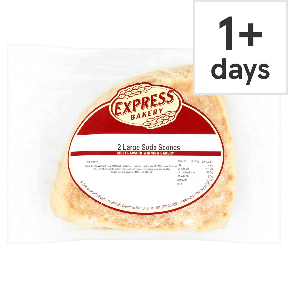 Express Bakery Large Soda Scones 2 Pack