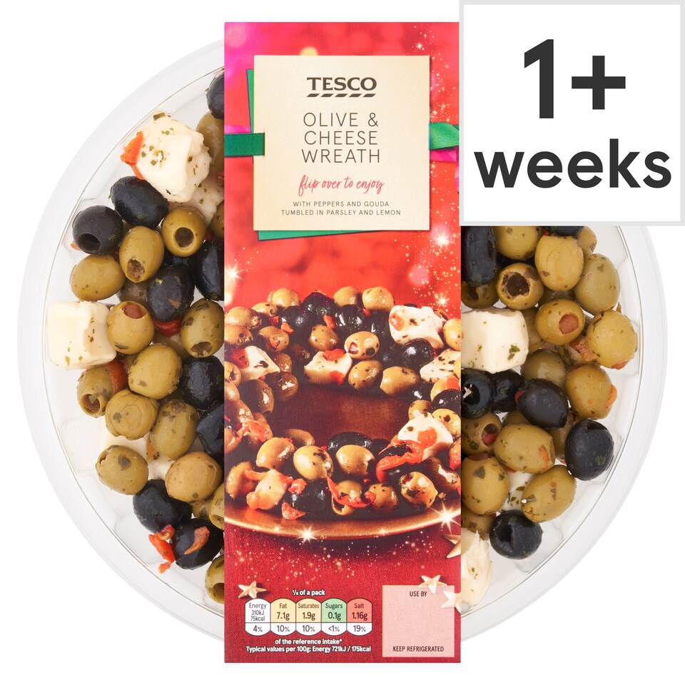 Tesco Olive & Cheese Wreath 340g Tesco Groceries