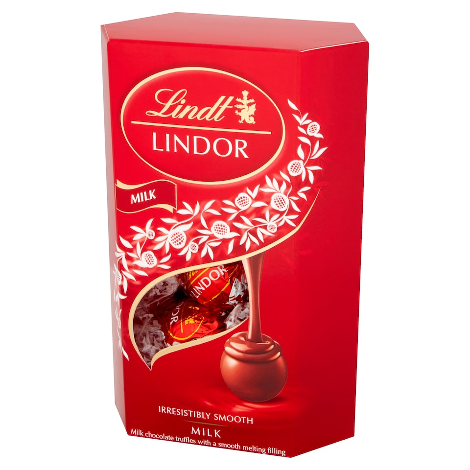 image 1 of Lindt Lindor Milk Chocolate Truffles Box 200g