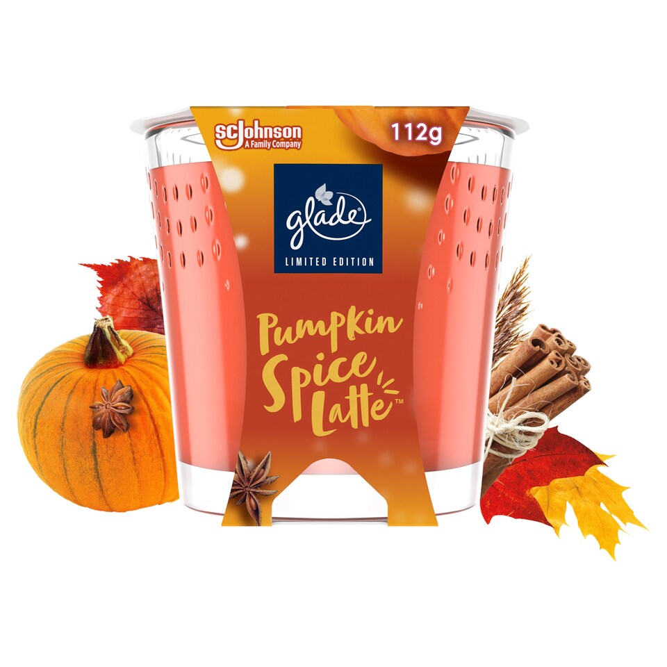 image 1 of Glade Pumpkin Spice Latte Candle 112g