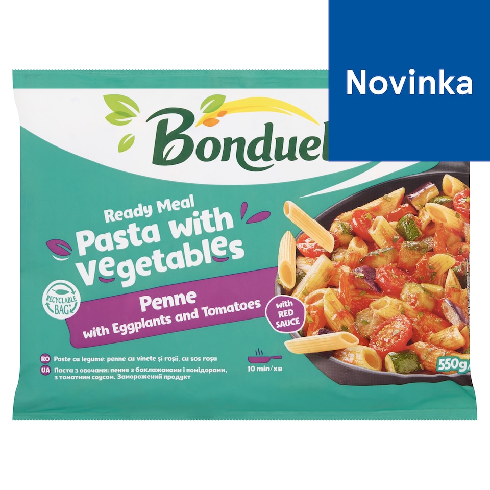 obrázok 1 z Bonduelle Penne s baklažánom a paradajkami 550 g