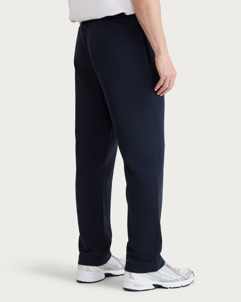 image 1 of F&F Active EVERYHOUR Cotton Rich Drawstring Open Hem Joggers in Navy