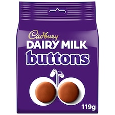Cadbury Dairy Milk Buttons Chocolate Bag 119g