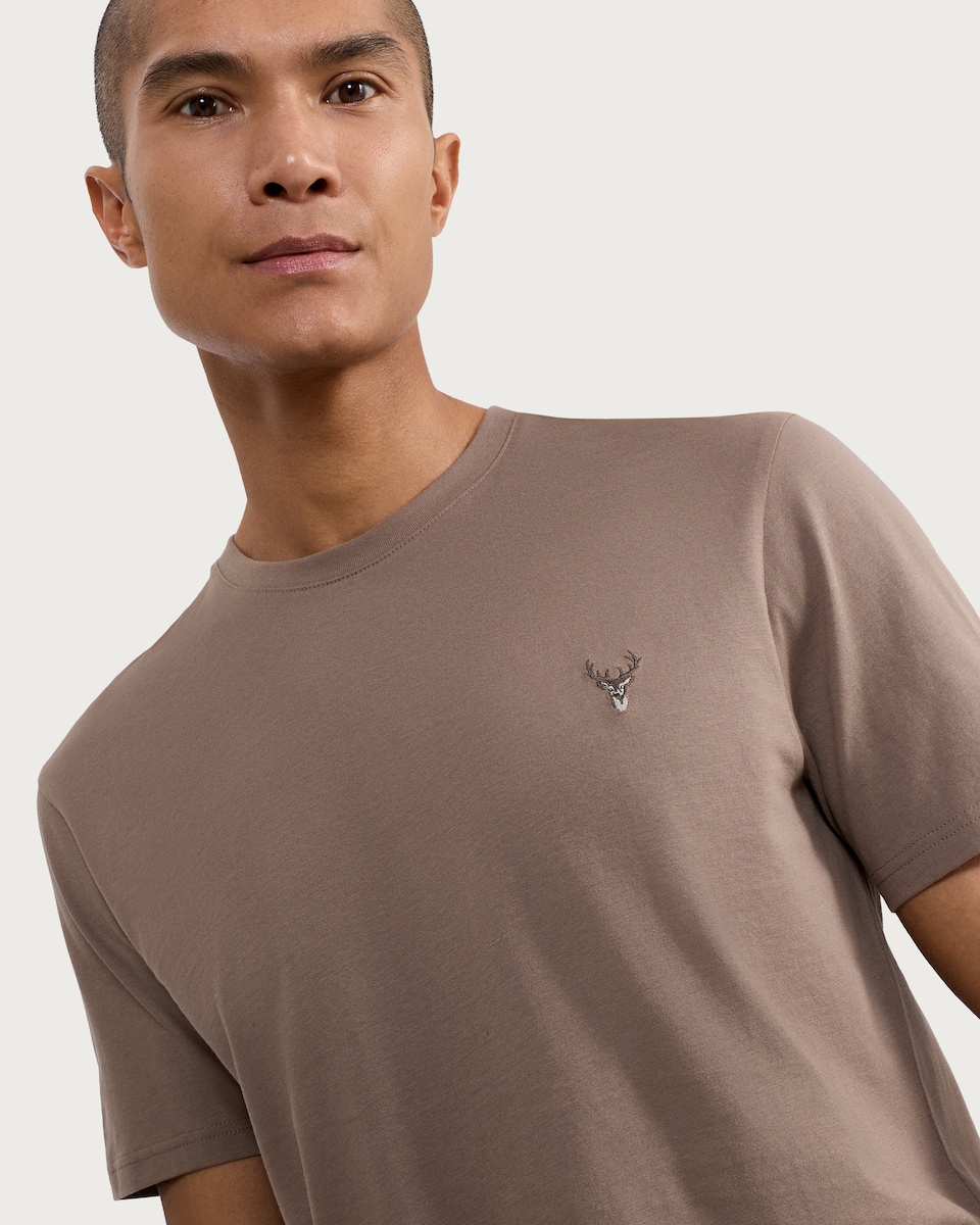 image 1 of F&F Stag Print Pyjama Set in Multi