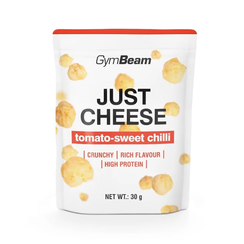 GymBeam Just Cheese sýrový snack příchuť rajče-sladké chilli 30g