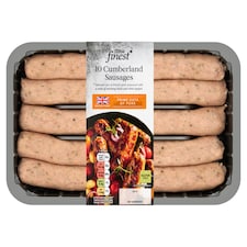 Tesco Finest British 10 Cumberland Sausages 667G