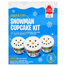 Cake Decor Christmas Snowman Cupcake Kit 233G