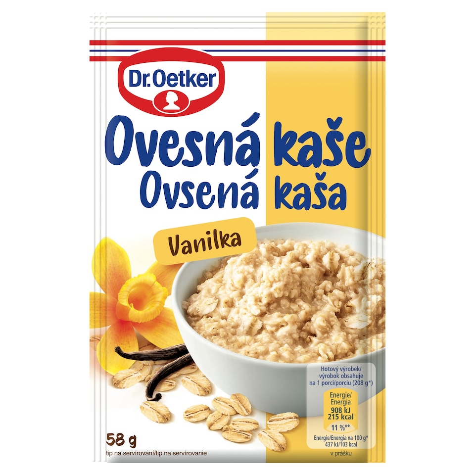 Dr. Oetker Oatmeal Porridge Vanilla 58 g