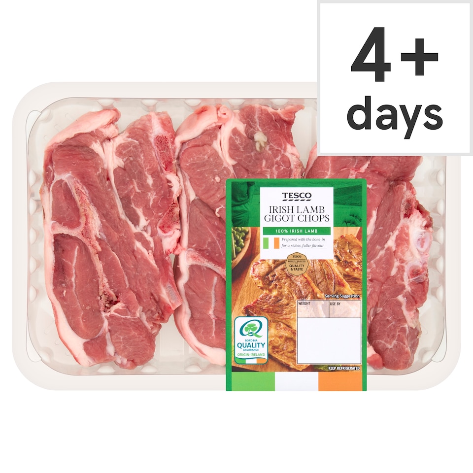 Tesco Irish Lamb Gigot Chops 500g 