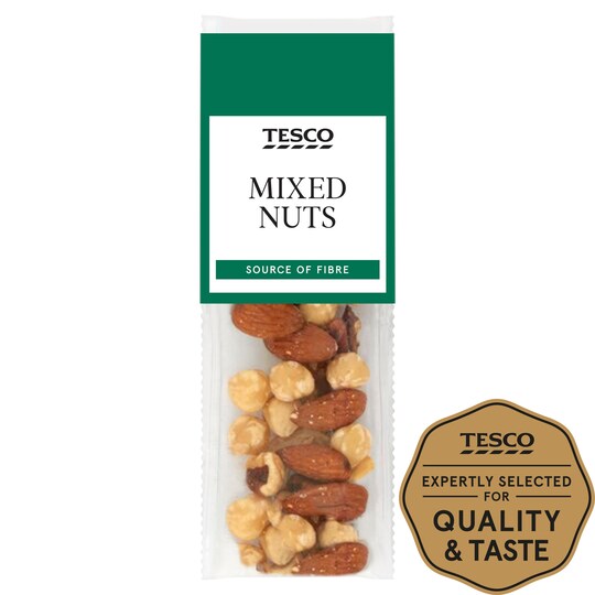 Tesco Mixed Nuts & Pecans 25G Tesco Groceries