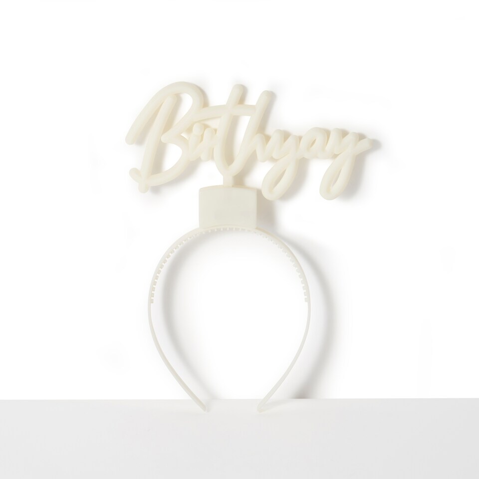 image 1 of Ginger Ray Light Up BIRTHYAY Head Band