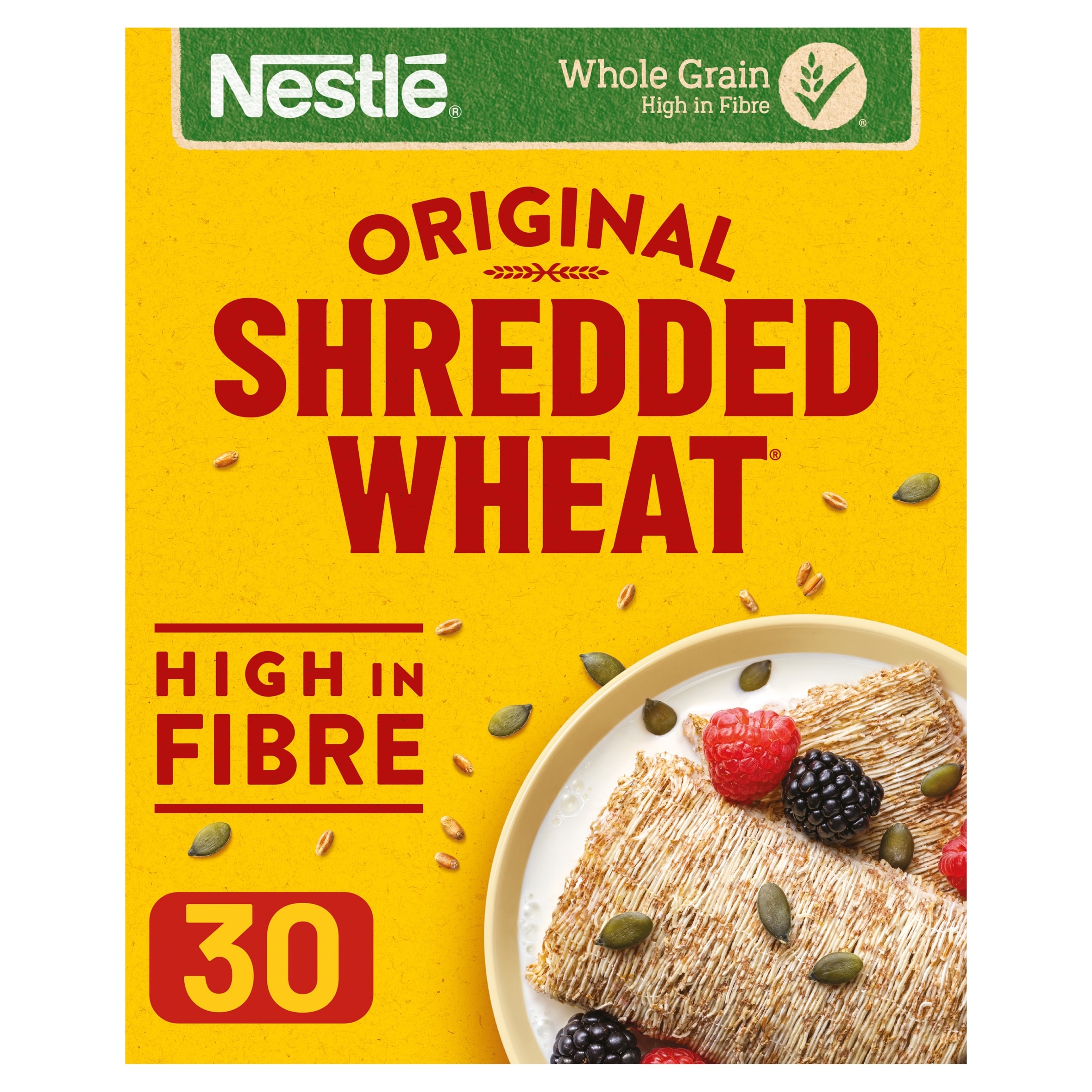 Nestlé Shredded Wheat Original Breakfast Cereal 30 Biscuits 675g