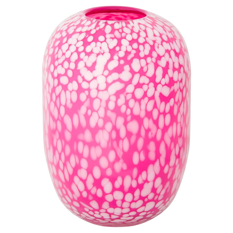 F&F Home Valentines Confetti Love Large Vase Hot Pink