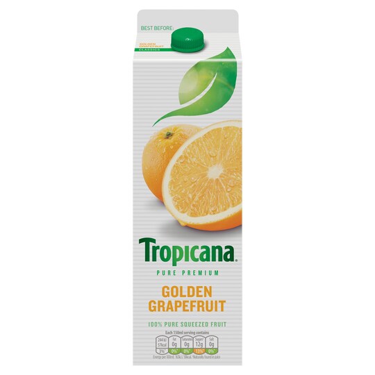 Tropicana Golden Grapefruit Juice 1 Litre Tesco Groceries