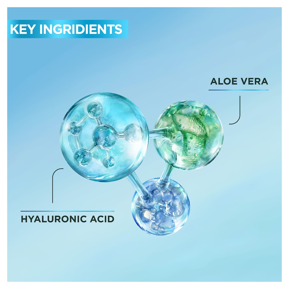 image 1 of Garnier Skinactive Soothing Aloe Cream Cleanser 250ml