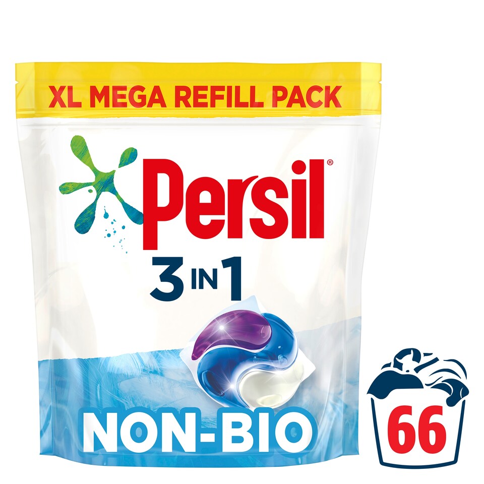 image 1 of Persil 3 In 1 Non Biological 66 Capsules 1.782Kg