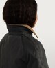 image 3 of F&F Girls Corduroy Collar Waxed Jacket in Black