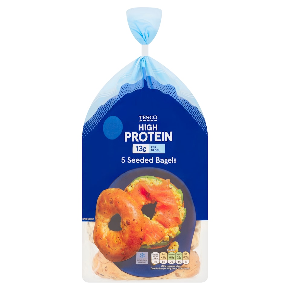 Tesco High Protein Bagels 5 Pack