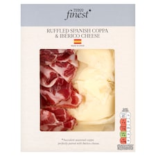 Tesco Finest Ruffled Spanish Coppa & Iberico Cheese 90g