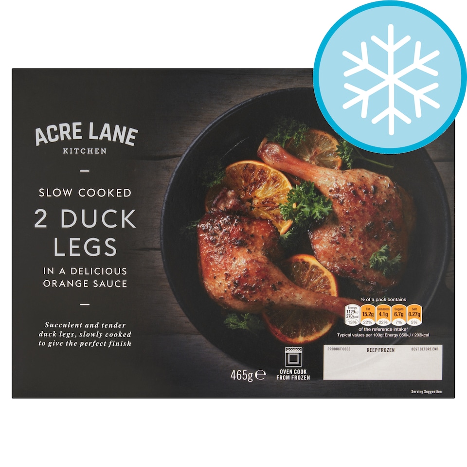 Acre Lane 2 Slow Cooked Duck Legs In Orange Sauce 465G