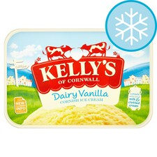 KELLY'S VANILLA CORNISH DAIRY ICE CREAM 1 LTR