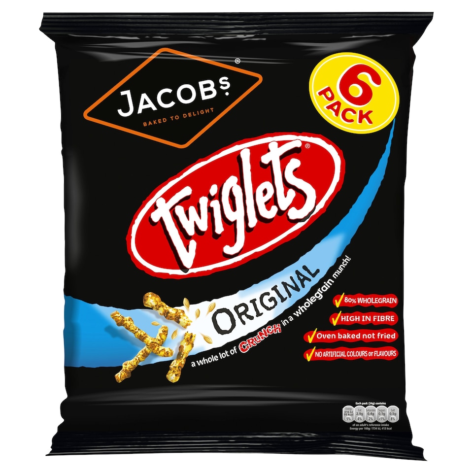 Jacobs Twiglets Snacks 6X24g